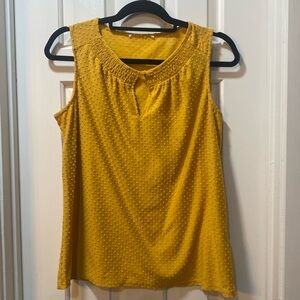Gold sleeveless top